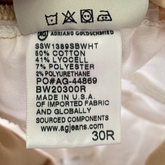 Ag Adriano Goldschmied White Maternity Ankle Jeans - Picture 12 of 13